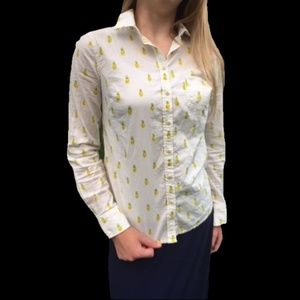 Merona Pineapple Collared Blouse